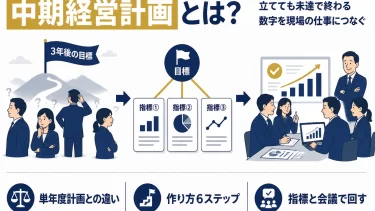 中期経営計画とは？中小企業の作り方6ステップと運用のコツ