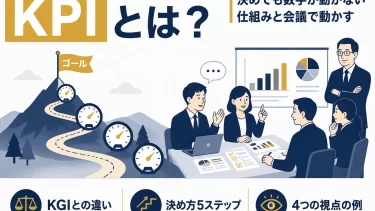 KPIとは？意味とKGIとの違い、中小企業の決め方5ステップ